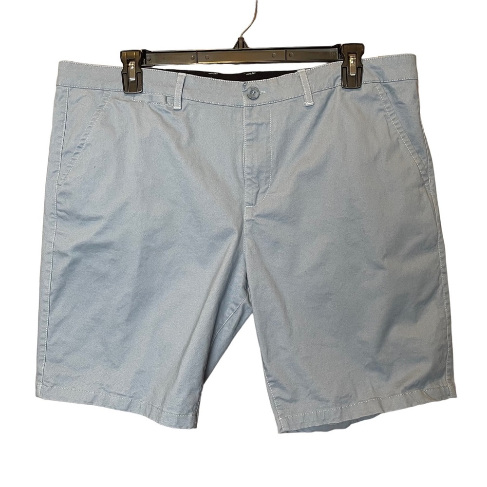 Men's Light Blue Cotton Shorts